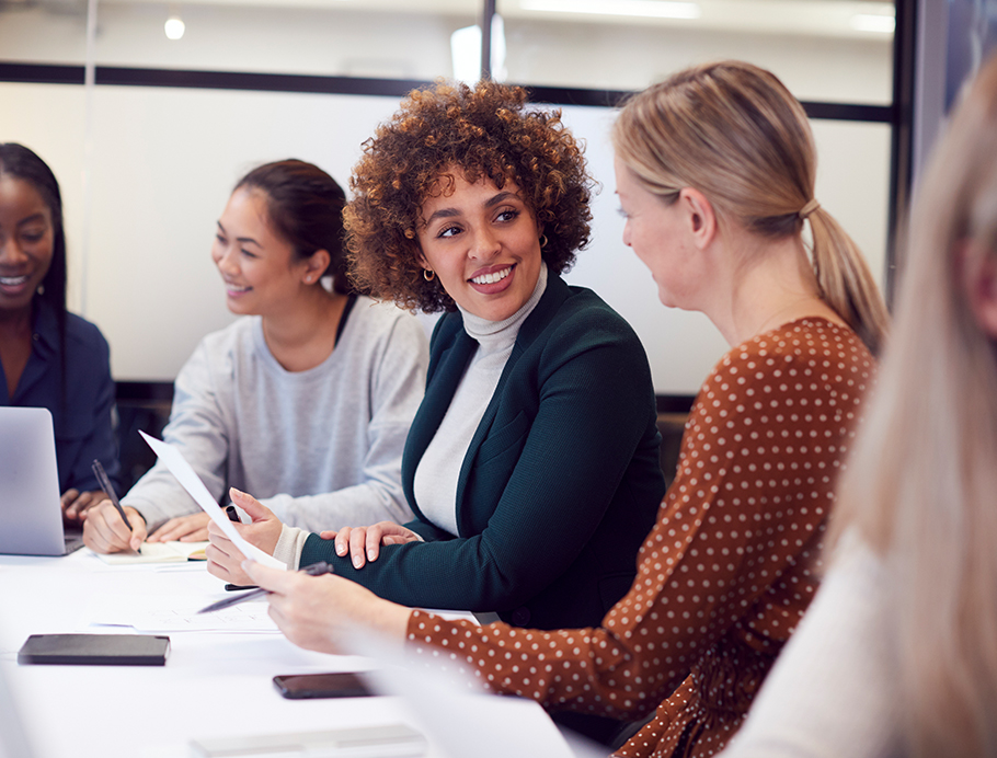 business colleagues in a meeting room